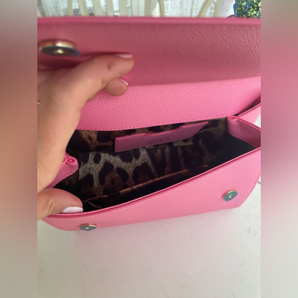 ❌SOLD OUT❌Dolce & Gabbana Pink Floral Sicily Top Handle Bag - Picture 7 of 13